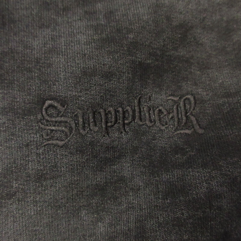 SUPPLIER | SUPPLIER Faux Fur Cross Zip Hoodie Black Size: L