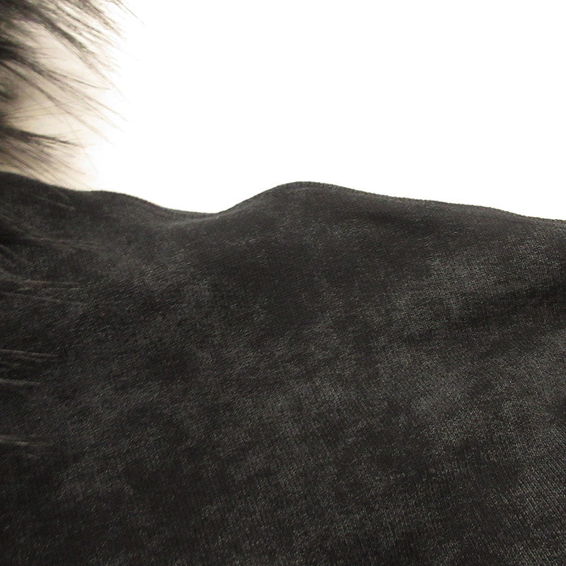 SUPPLIER | SUPPLIER Faux Fur Cross Zip Hoodie Black Size: L
