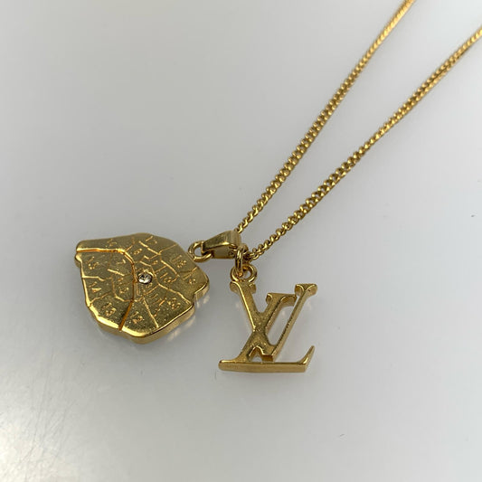 LOUIS VUITTON | ルイ・ヴィトン コリエマップ LVイニシャル・シティー ネックレス M68261 ゴールド