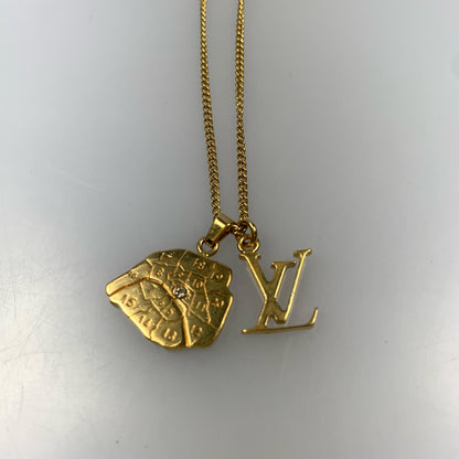 LOUIS VUITTON | ルイ・ヴィトン コリエマップ LVイニシャル・シティー ネックレス M68261 ゴールド