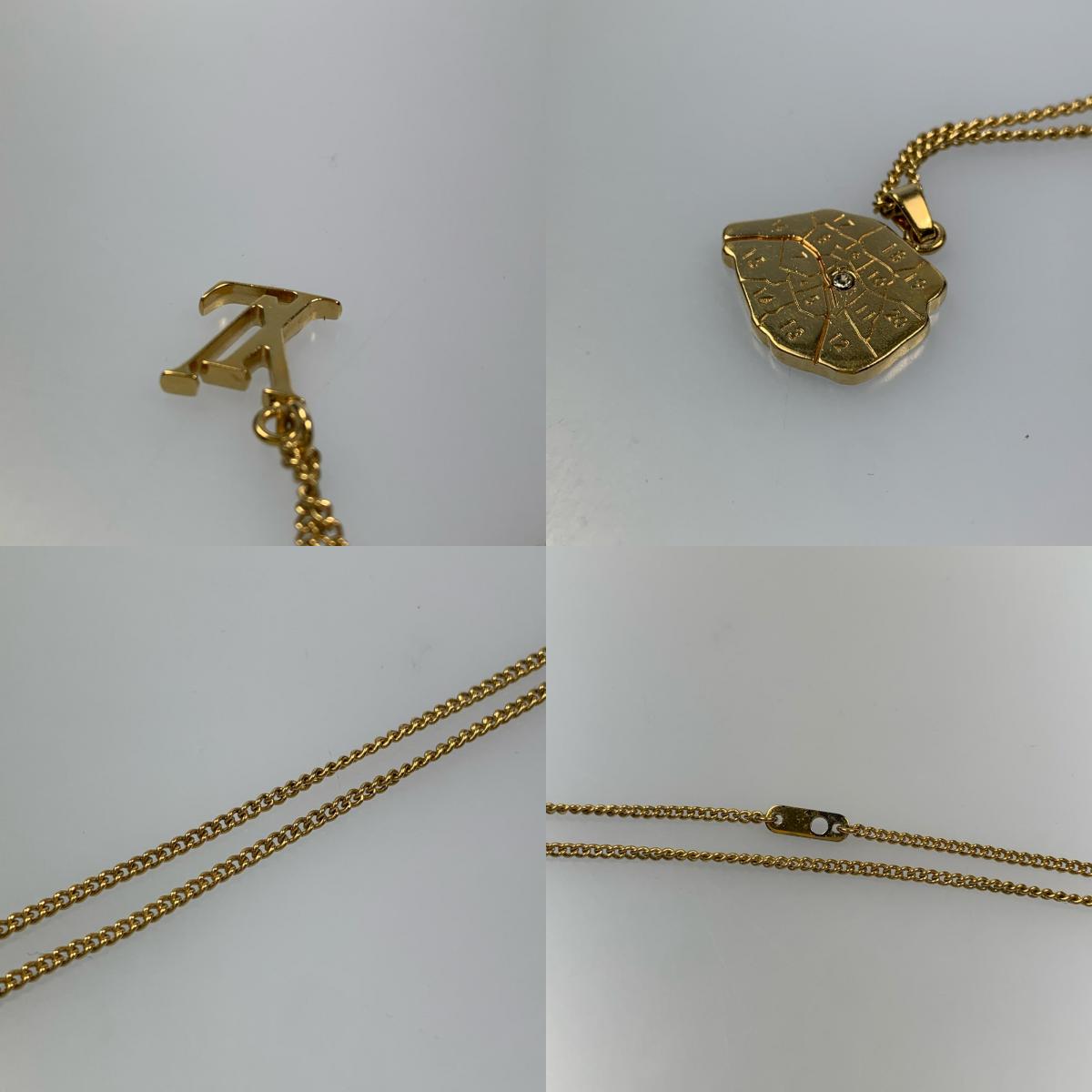 LOUIS VUITTON | ルイ・ヴィトン コリエマップ LVイニシャル・シティー ネックレス M68261 ゴールド