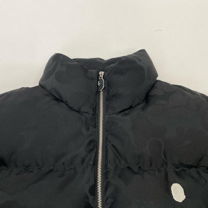 A BATHING APE | アベイシングエイプ TONAL SOLID CAMO PUFFER DOWN JACKET ダウンジャケット 001DNJ801057I 2023A/W ブラック サイズ：L【姫路東店】