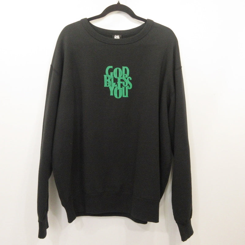 EXAMPLE | EXAMPLE GOD BLESS YOU CREWNECK Sweatshirt Black Size: XXL