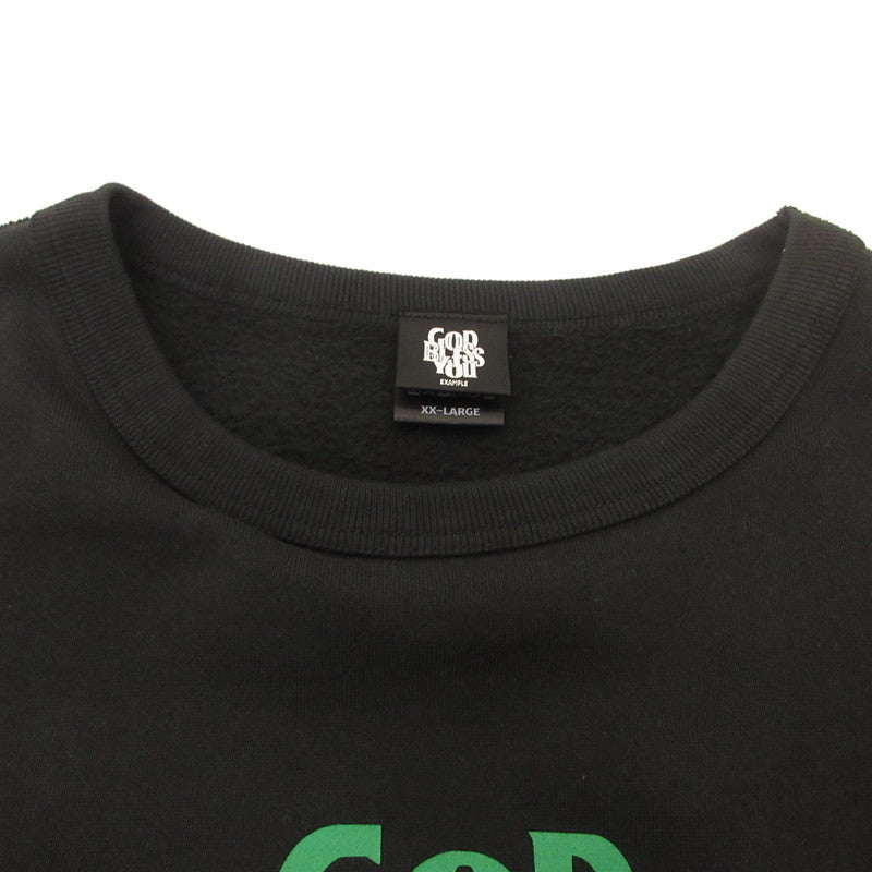 EXAMPLE | EXAMPLE GOD BLESS YOU CREWNECK Sweatshirt Black Size: XXL