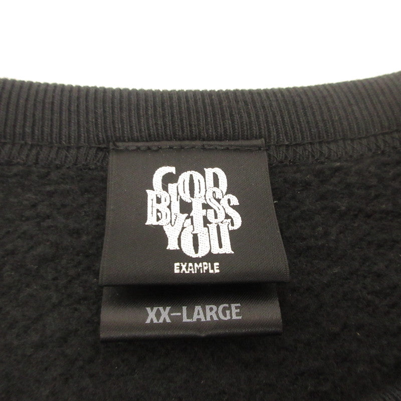 EXAMPLE | EXAMPLE GOD BLESS YOU CREWNECK Sweatshirt Black Size: XXL