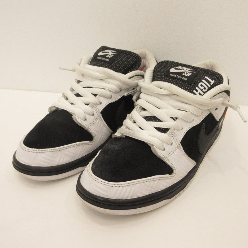 NIKE | ナイキ SB Dunk Low Pro QS 'Black and White' スニーカー FD2629-100 ×TIGHTBOOTH ホワイト 26cm