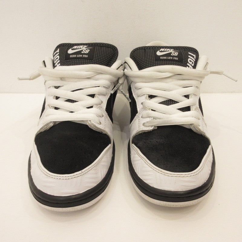 NIKE | ナイキ SB Dunk Low Pro QS 'Black and White' スニーカー FD2629-100 ×TIGHTBOOTH ホワイト 26cm