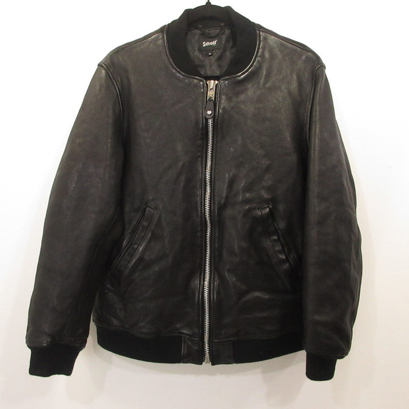 schott | schott LEATHER JACKET BOWERY Leather 782-5950013 Black Size: M