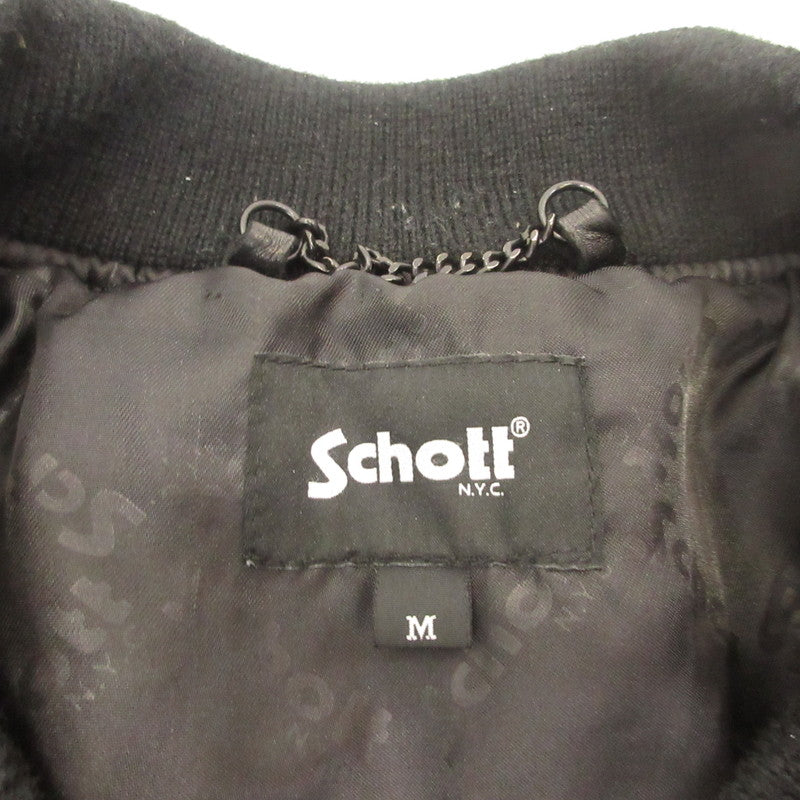schott | schott LEATHER JACKET BOWERY Leather 782-5950013 Black Size: M