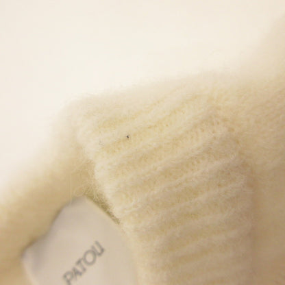 Alpaca Blend Jacquard Top Knit 23A-KN149-8065 White Size: S