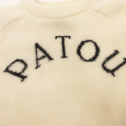 Alpaca Blend Jacquard Top Knit 23A-KN149-8065 White Size: S
