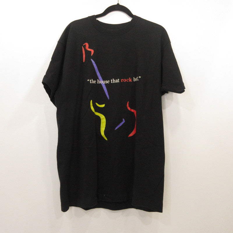 THE HOUSE THAT BUILT Short Sleeve T-Shirt, Era: 90s, Black, Size: XL