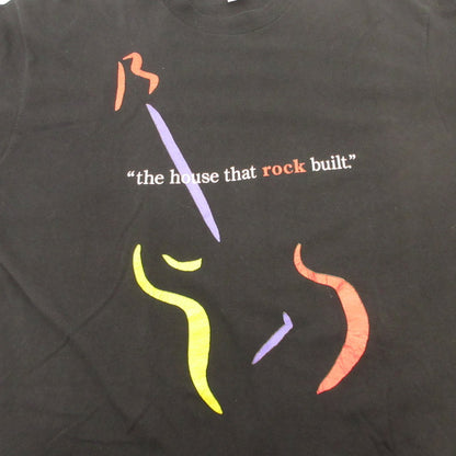 THE HOUSE THAT BUILT Short Sleeve T-Shirt, Era: 90s, Black, Size: XL