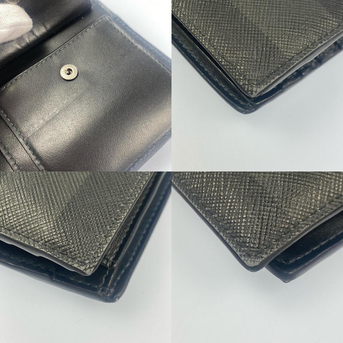 BURBERRY | バーバリー 二つ折り財布 8070201 ブラック【姫路東店】