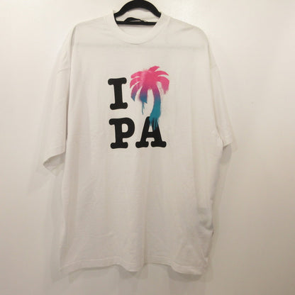 Palm Angels | パームエンジェルス I Love Pa Classic Tee 半袖Ｔシャツ PMAA066S23JER002 並行品 ホワイト サイズ：L