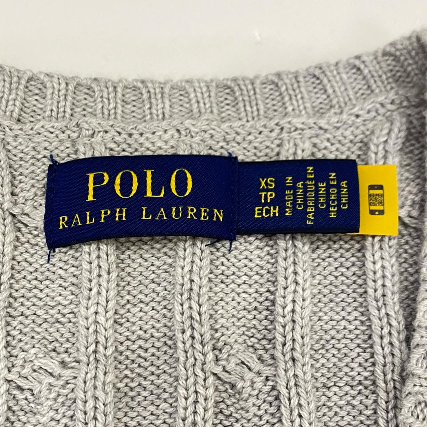 POLO RALPH LAUREN | ポロ・ラルフローレン セーター グレー サイズ：XS【姫路東店】