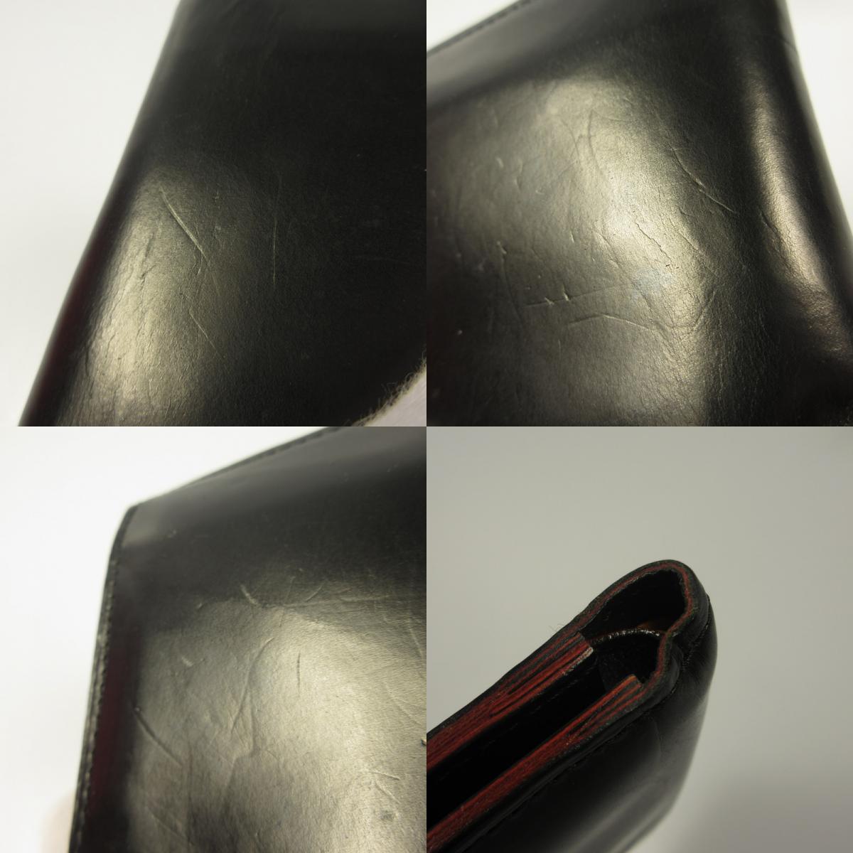 GANZO | ガンゾ 二つ折り財布 01285 コードバン ブラック