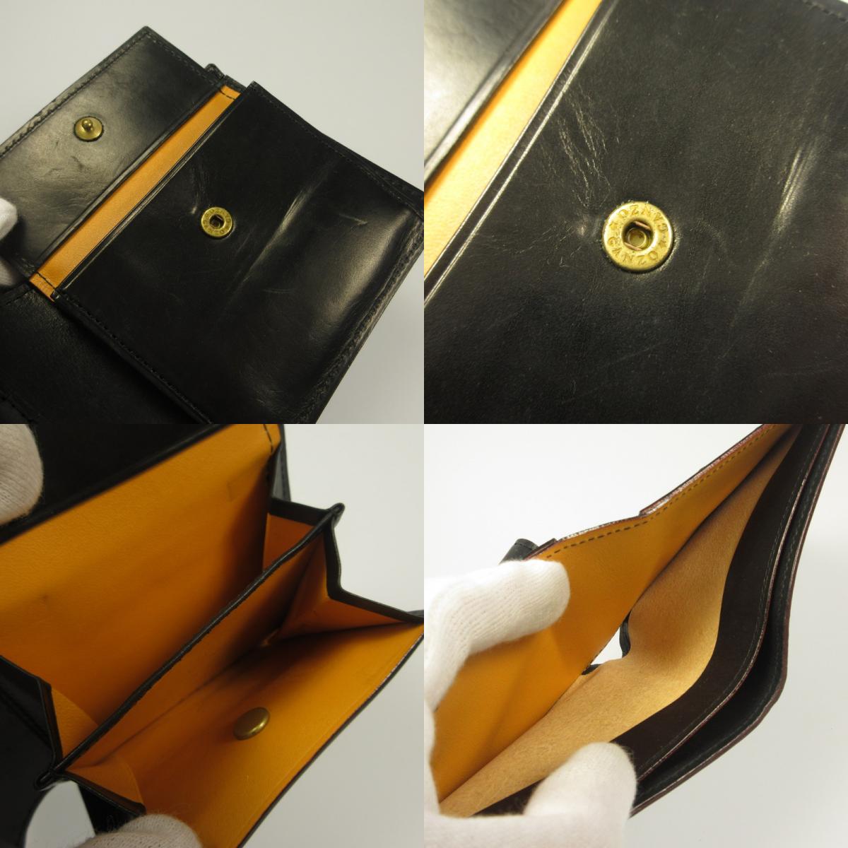 GANZO | ガンゾ 二つ折り財布 01285 コードバン ブラック