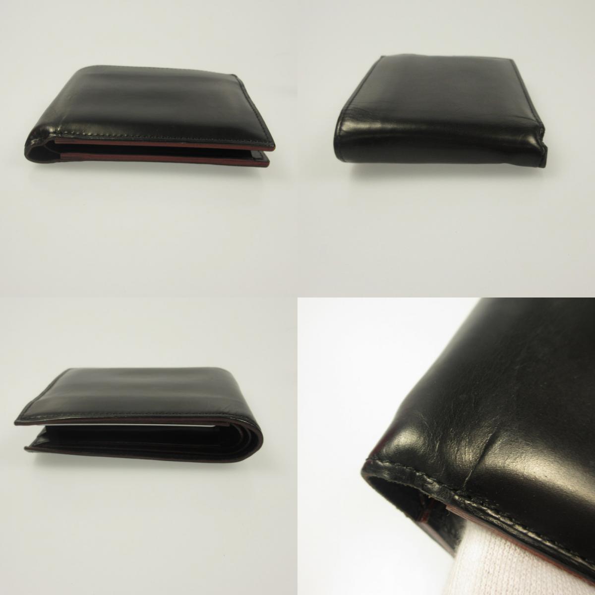 GANZO | ガンゾ 二つ折り財布 01285 コードバン ブラック
