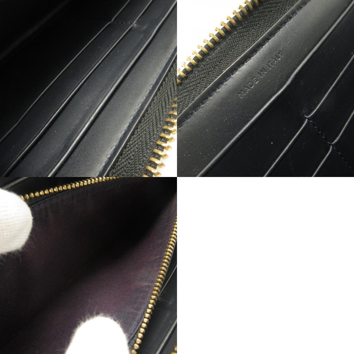 LARGE ZIP AROUND PURSE 長財布 ブラック