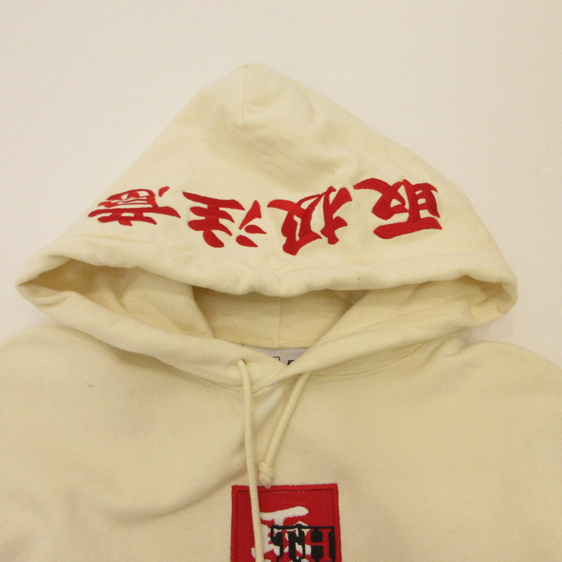 BlackEyePatch | ブラックアイパッチ HANDLE WITH CARE LABEL HOODIE パーカー アイボリー サイズ：M