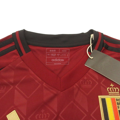 adidas | アディダス ベルギー代表 2024 ホーム 半袖シャツ IQ0769 ボルドー/バーガンディー サイズ：M