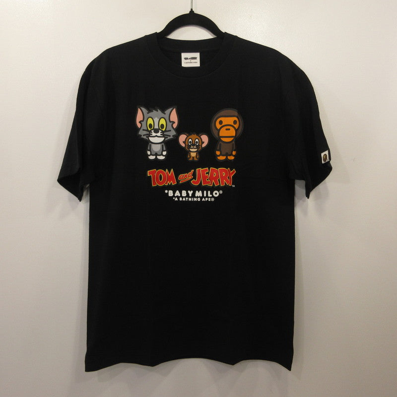 A BATHING APE | アベイシングエイプ TOM AND JERRY BABY MILO TEE 2 半袖Ｔシャツ 2H23110926 ×トムとジェリー ブラック サイズ：L