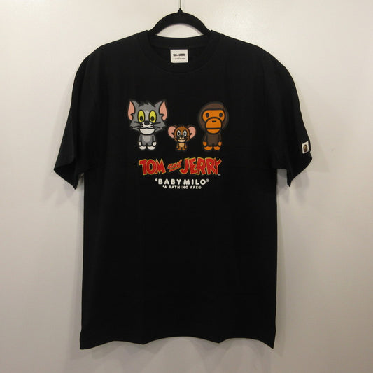 A BATHING APE | アベイシングエイプ TOM AND JERRY BABY MILO TEE 2 半袖Ｔシャツ 2H23110926 ×トムとジェリー ブラック サイズ：L