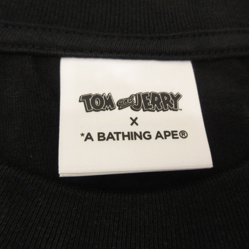 A BATHING APE | アベイシングエイプ TOM AND JERRY BABY MILO TEE 2 半袖Ｔシャツ 2H23110926 ×トムとジェリー ブラック サイズ：L