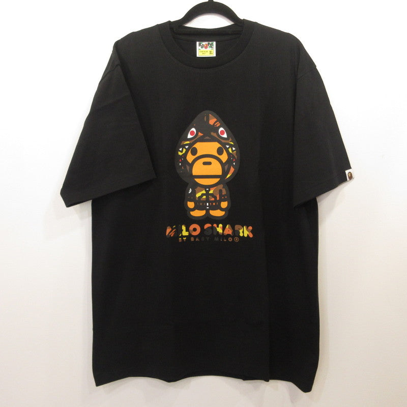 A BATHING APE | アベイシングエイプ 1ST CAMO MILO SHARK FZH TEE 半袖Ｔシャツ 2L80110004 ブラック サイズ：XL