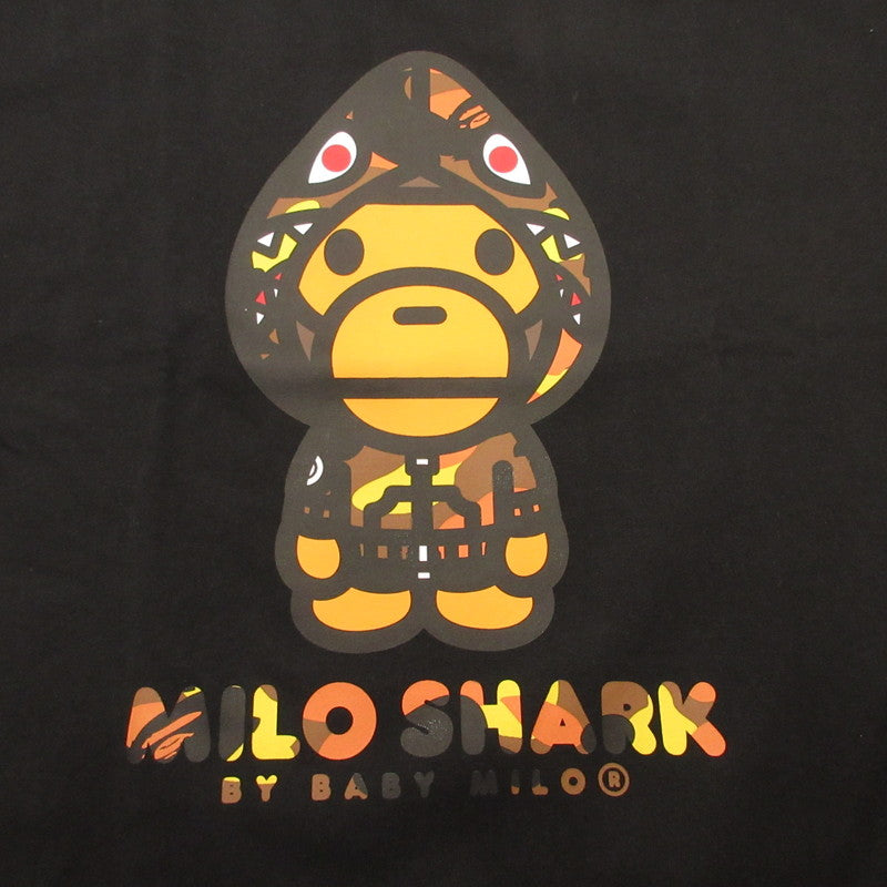 A BATHING APE | アベイシングエイプ 1ST CAMO MILO SHARK FZH TEE 半袖Ｔシャツ 2L80110004 ブラック サイズ：XL