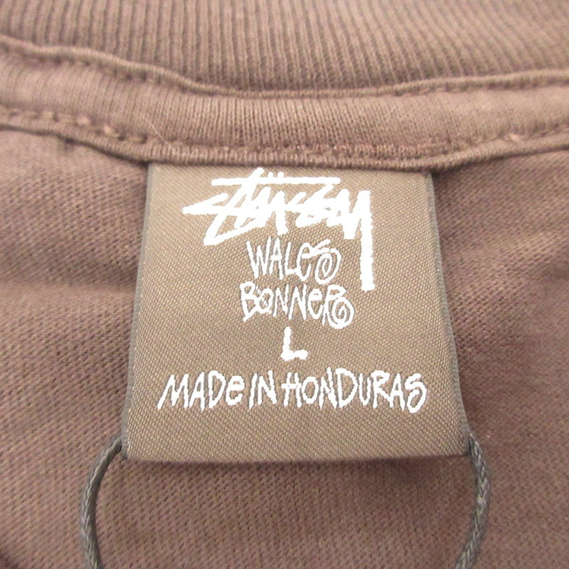 STUSSY | ステューシー Ocean Song T-Shirt 半袖Ｔシャツ 3904025 ×Wales Bonner ブラウン サイズ：L