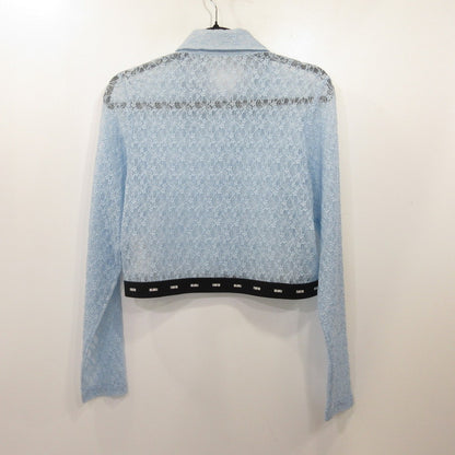 furfur | ファーファー ファーファーウエストロゴレースシャツ 長袖シャツ RWCT242009 ｻｲｽﾞ:ONE ライトブルー