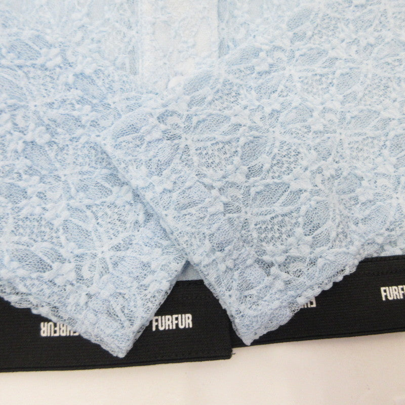 furfur | ファーファー ファーファーウエストロゴレースシャツ 長袖シャツ RWCT242009 ｻｲｽﾞ:ONE ライトブルー
