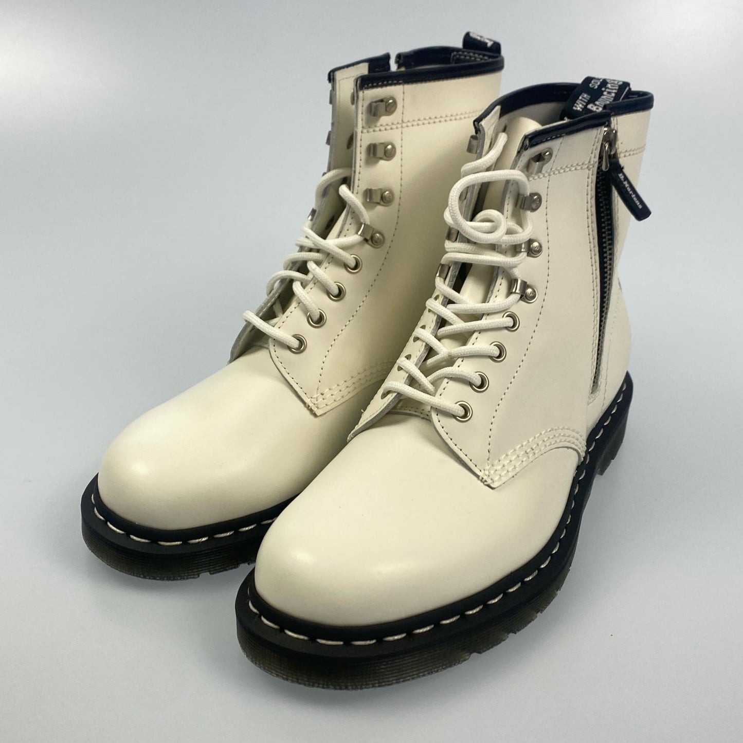 Dr.Martens | ドクターマーチン 1460 ZIPPED HDW ブーツ 27738100 UK9 ホワイト【姫路東店】