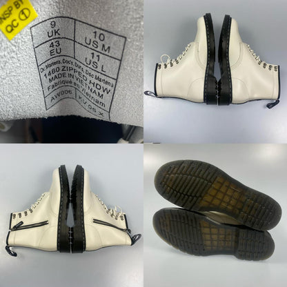 Dr.Martens | ドクターマーチン 1460 ZIPPED HDW ブーツ 27738100 UK9 ホワイト【姫路東店】
