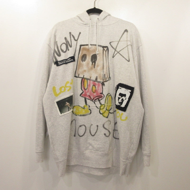 GUERNIKA | ゲルニカ Paint Hoodie - ANONYMOUSE パーカー 5214-01 グレー サイズ：XXL