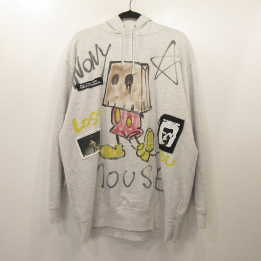 GUERNIKA | ゲルニカ Paint Hoodie - ANONYMOUSE パーカー 5214-01 グレー サイズ：XXL