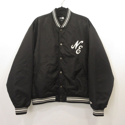 NEW ERA | ニューエラ Nylon Varsity Jacket Classic Logo 1920 スタジャン ブラック サイズ：XL