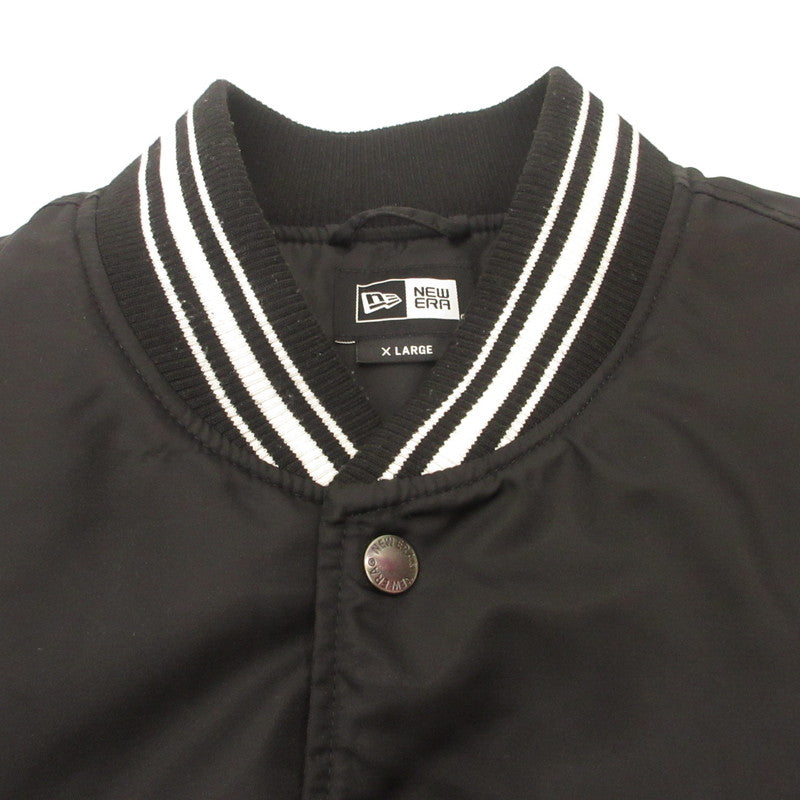 NEW ERA | ニューエラ Nylon Varsity Jacket Classic Logo 1920 スタジャン ブラック サイズ：XL