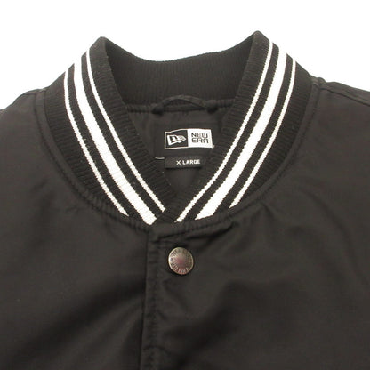 NEW ERA | ニューエラ Nylon Varsity Jacket Classic Logo 1920 スタジャン ブラック サイズ：XL