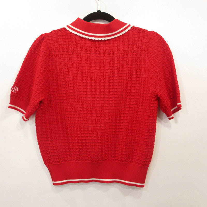 Lily Brown | リリーブラウン シアーポロニットトップス ポロシャツ LWNT254013 ×MARY QUANT レッド サイズ：1