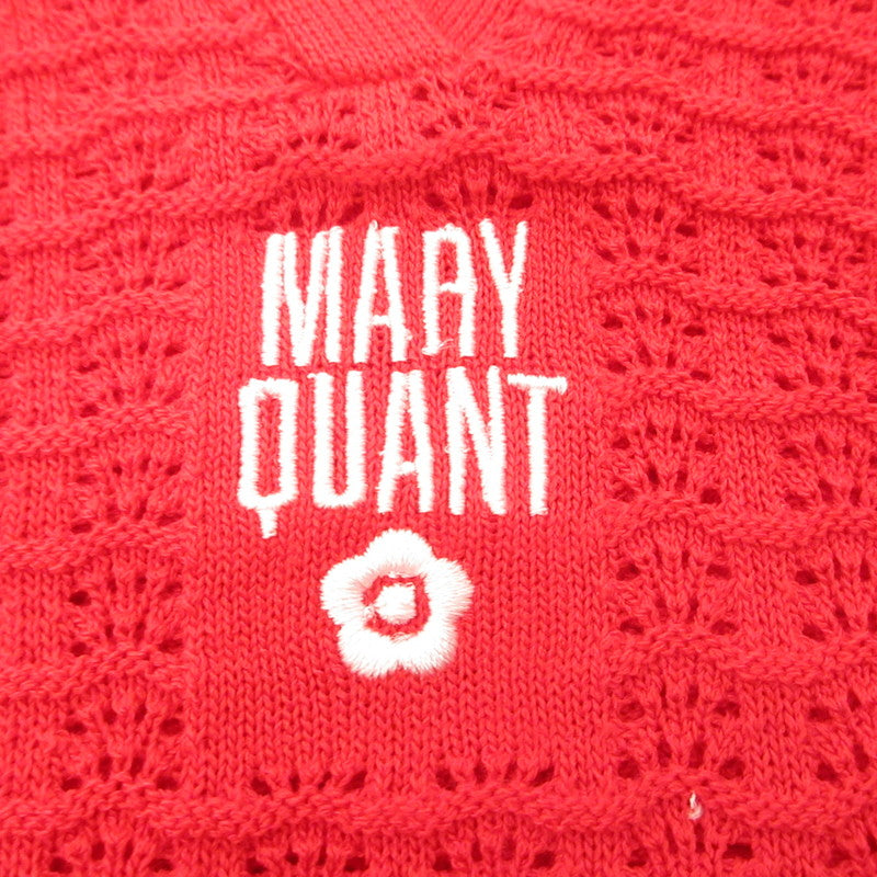 Lily Brown | リリーブラウン シアーポロニットトップス ポロシャツ LWNT254013 ×MARY QUANT レッド サイズ：1