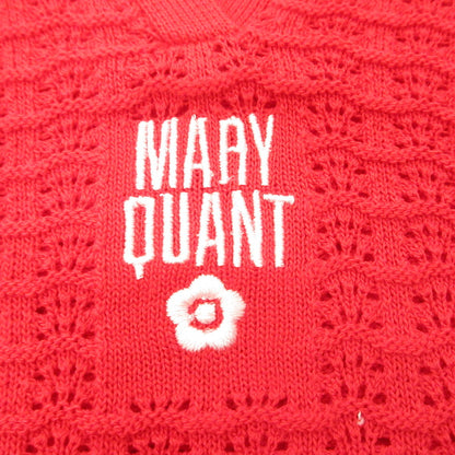 Lily Brown | リリーブラウン シアーポロニットトップス ポロシャツ LWNT254013 ×MARY QUANT レッド サイズ：1