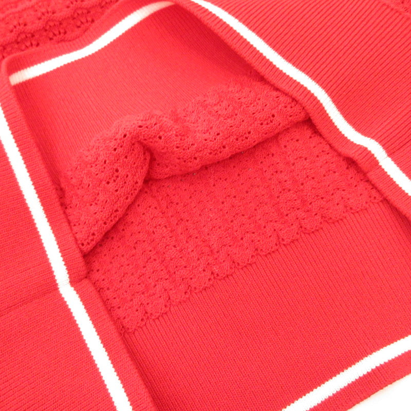 Lily Brown | リリーブラウン シアーポロニットトップス ポロシャツ LWNT254013 ×MARY QUANT レッド サイズ：1