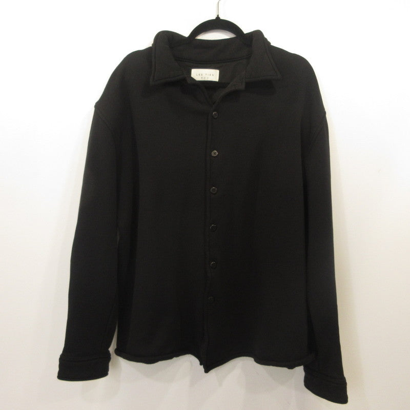 Sweat Button Shirt カーディガン ブラック サイズ：XL