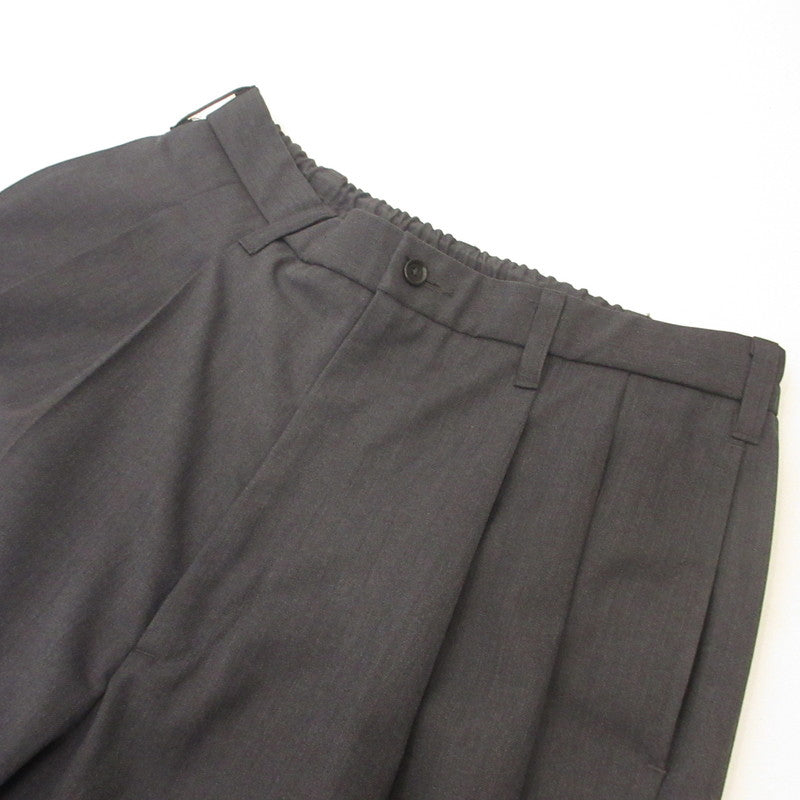 COOTIE | クーティー T/W Saxony 2 Tuck Wide Easy Trousers その他ボトムス CTE-25A107 グレー サイズ：M