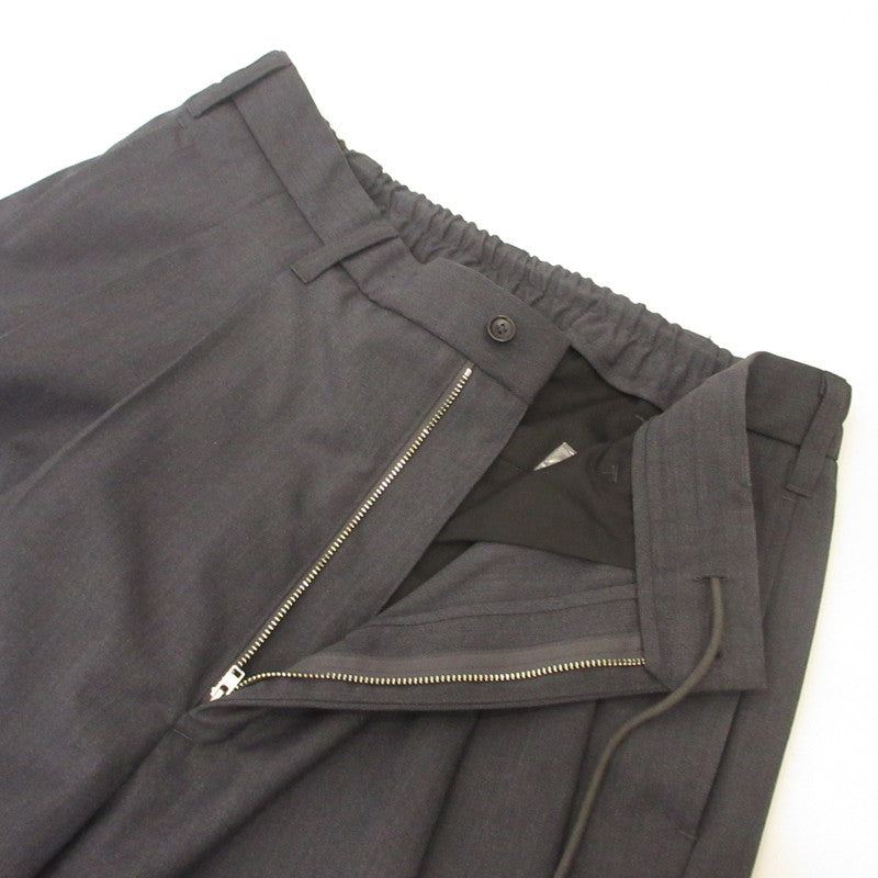 COOTIE | クーティー T/W Saxony 2 Tuck Wide Easy Trousers その他ボトムス CTE-25A107 グレー サイズ：M