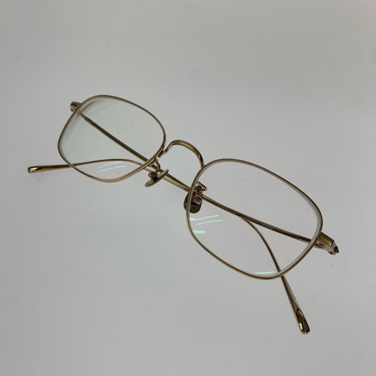 JINS | ジンズ All Titanium メガネ UTF-22A-224AT ｻｲｽﾞ:48□20　度入りメガネ ゴールド