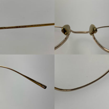 JINS | ジンズ All Titanium メガネ UTF-22A-224AT ｻｲｽﾞ:48□20　度入りメガネ ゴールド